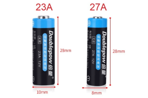 Batteria da 27A vs 23A Batteria: dimensioni diverse, stessa energia