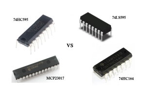 Comprensione delle differenze tra 74HC595, 74LS595, 74HC164 e MCP23017