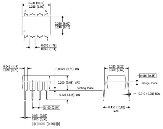 LM386 Package PDIP (P)