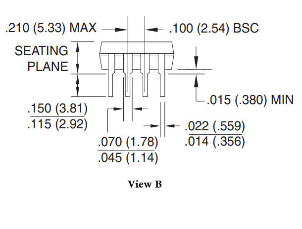 AT24C02 Package View B